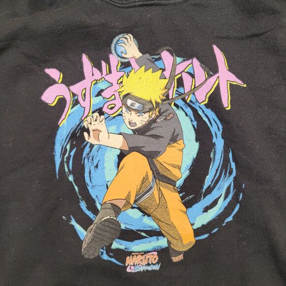 Naruto Shippuden Anime Hoodie L/XL 23x24 Cropped Manga-Series - Picture 8 of 12